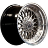 JNC004 wheel in Hyper Black with machined lip