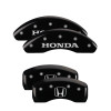 MGP 4 Caliper Covers Engraved Front 2016/CIVIC Engraved Rear 2016/CIVIC Black finish silver ch
