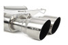 Alta 17-18 Honda Civic Type-R Brushed Twin Tip Non Resonated Catback Exhaust