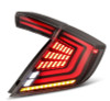 AlphaRex 16-21 Honda Civic Hatchback/ Type-R FK8 Nova-Series LED Tail Lights (Pair) - Alpha Black