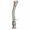 Alternate full side view of HARDmotion Hyper-Flow catless downpipe