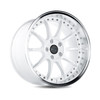 ESR CS12 wheel in white with polished lip