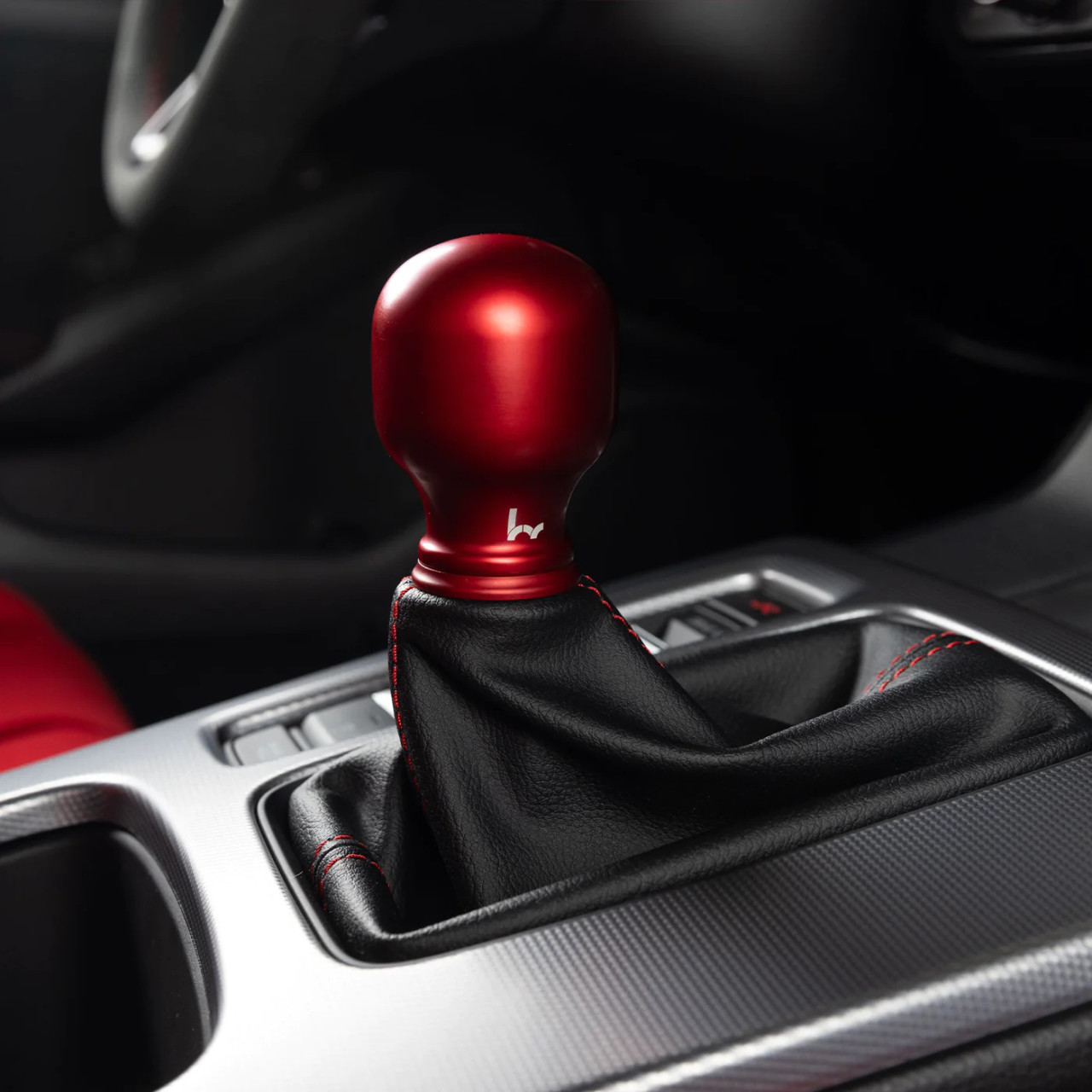Hybrid Racing Chicane Shift Knob (Red on Red) - HARDmotion - Honda