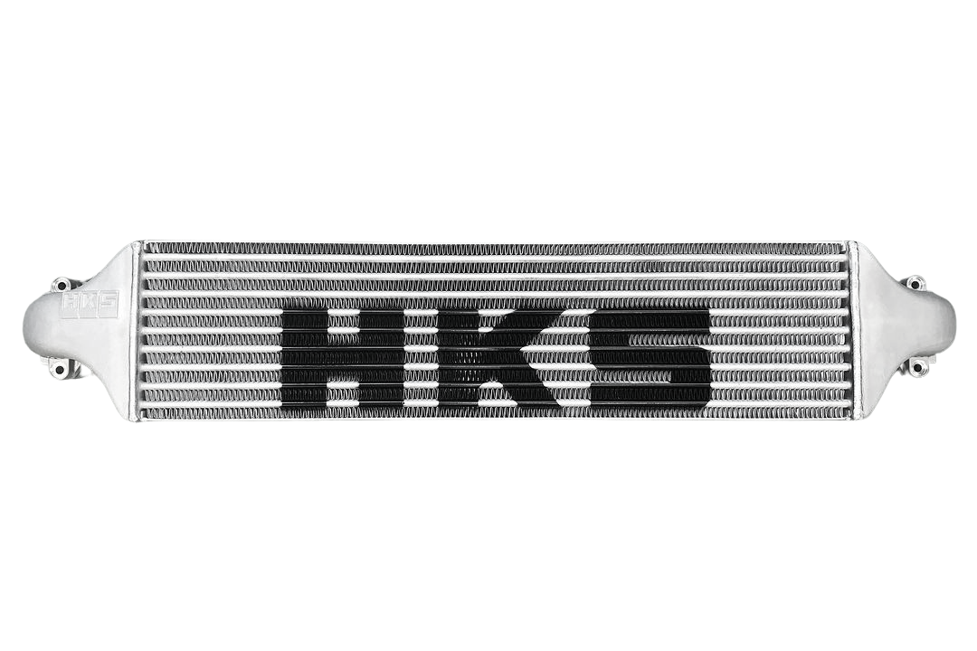 HKS FL5 front-mount intercooler pictured in the 13001-AH007 full-kit listing