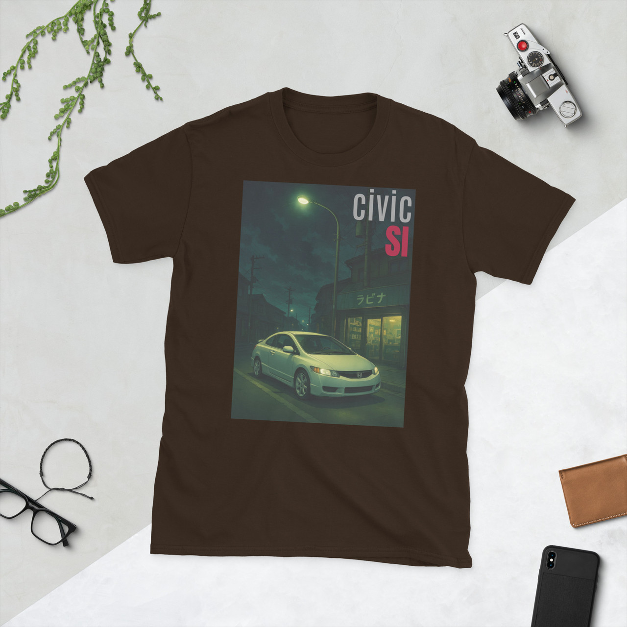 06-11 Civic Si Coupe in Japan T-Shirt Short-Sleeve 100% Cotton