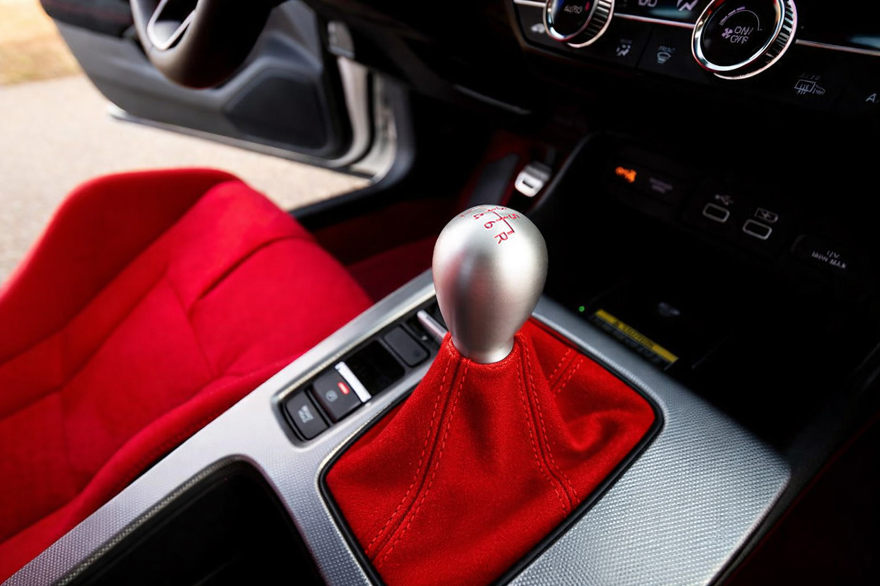 HARDmotion Red Alcantara Shift Boot with Red Stitching