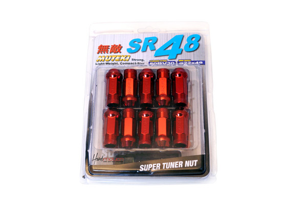 Wheel Mate Muteki Closed End Lug Nuts - Black Chrome 12x1.50 (41886T) main image 1