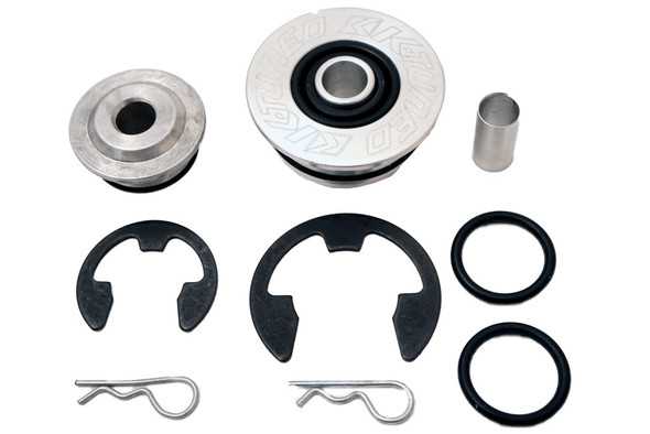 K-Tuned cable bushing kit and retaining hardware