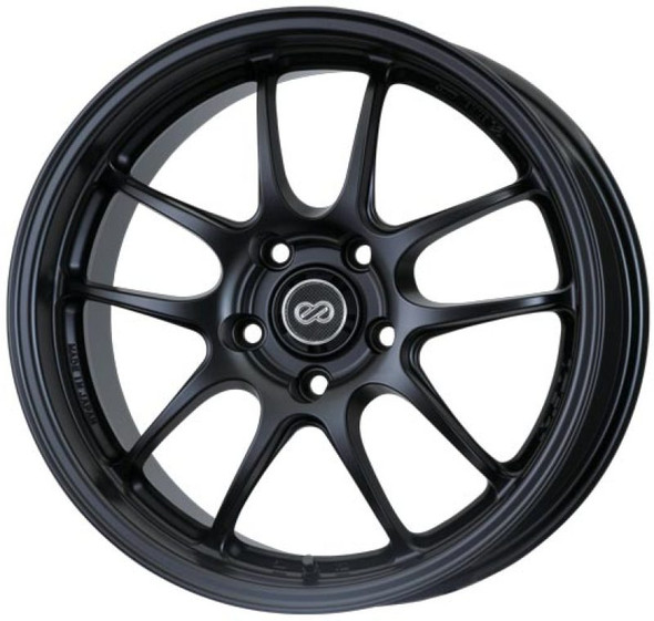 Enkei PF01 17x9 5x114.3 48mm Offset 75mm Bore Diameter Matte Black Wheel