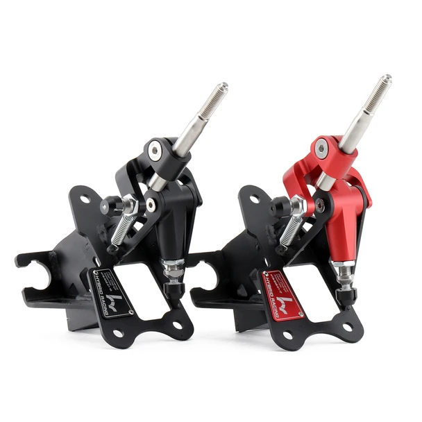 Hybrid Racing V2 short shifter black and red finish options