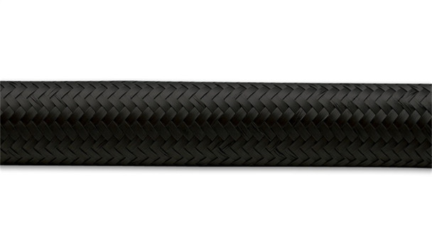 Vibrant -16 AN Black Nylon Braided Flex Hose (10 foot roll)