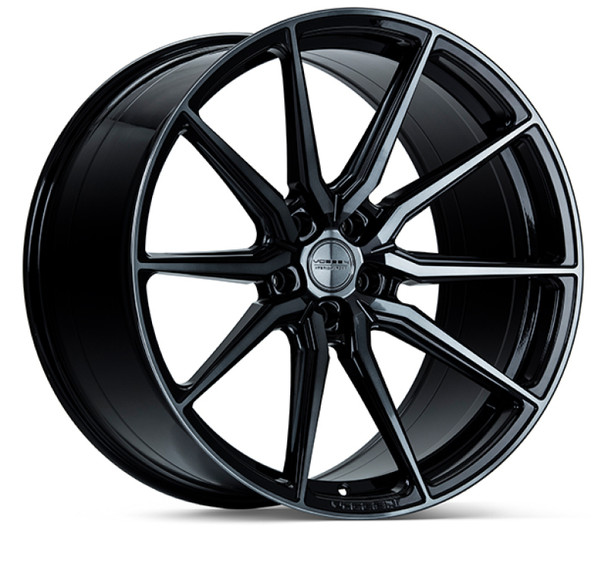 Vossen HF-3 20x9.5 / 5x112 / ET40 / Deep Face / 66.5 - Double Tinted - Gloss Black