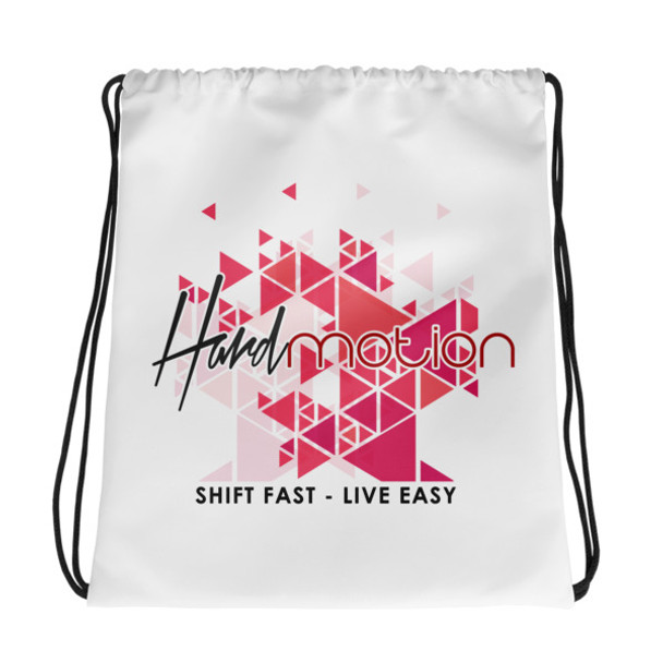 HARDmotion Geometric Cherry Blossom Drawstring bag