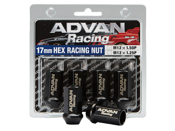 Advan Lug Nut 12X1.5 (Black) - 4 Pack