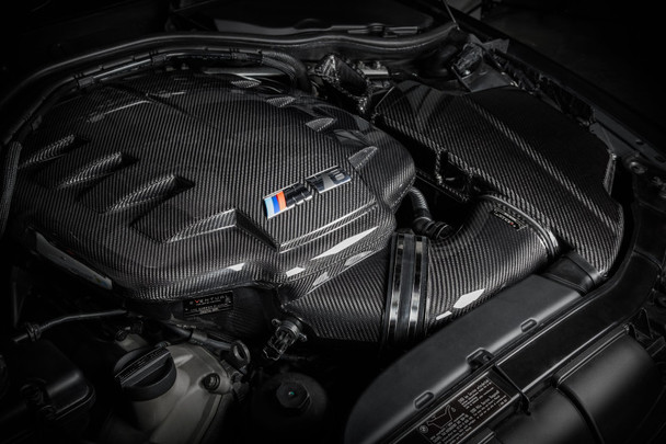 Eventuri BMW E9X M3 - Complete Black Carbon Inlet Plenum - No Emblem