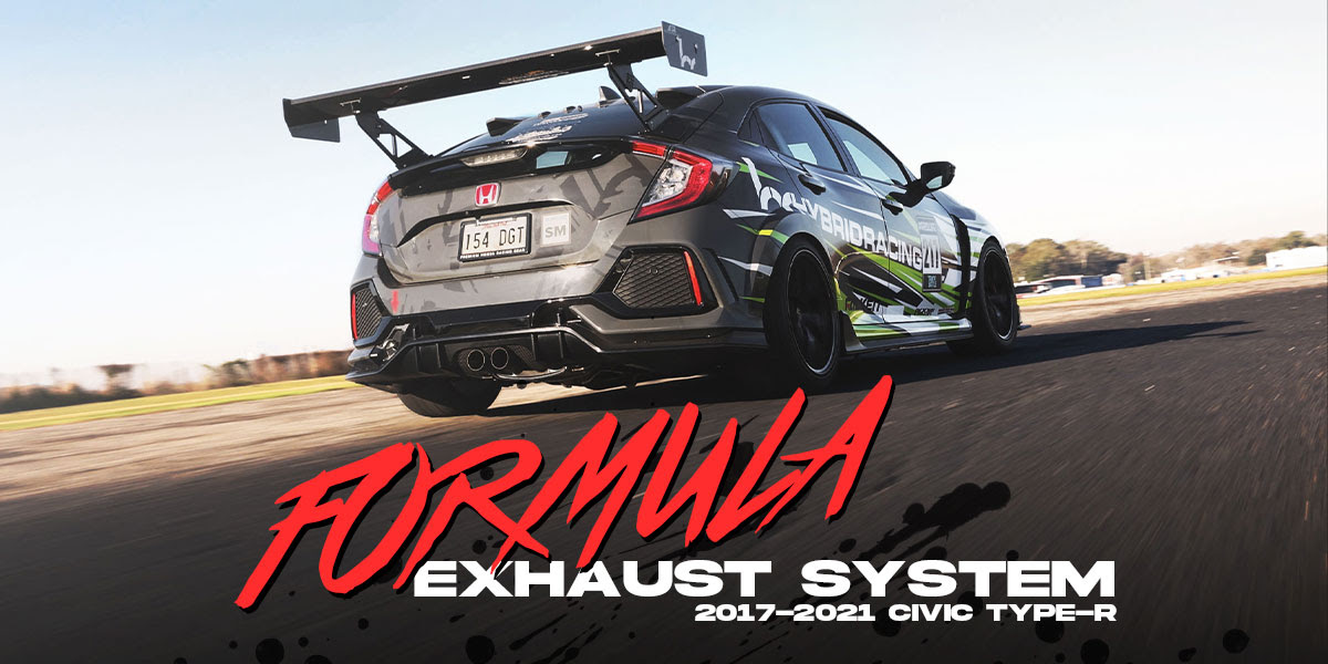 hybrid racing exhaust system for the fk8 2017-2021 honda civic type-r