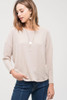 Back Twist Top - Taupe