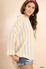 Sarah Striped Collared Tunic - Honey