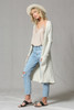 Laura Long Sleeve Duster - Taupe