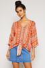 Sunny Button Down Blouse - Coral