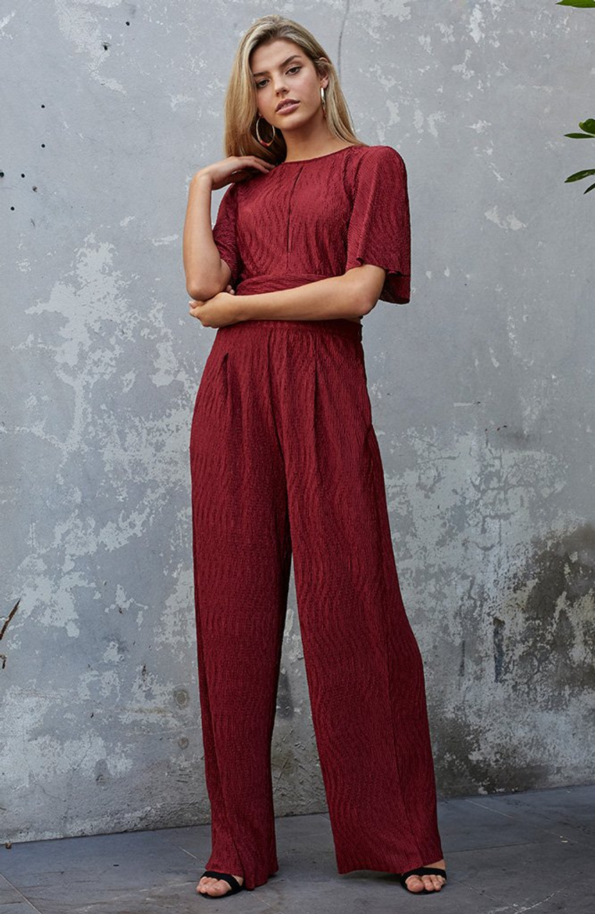 Wide leg crinkle pants clearance