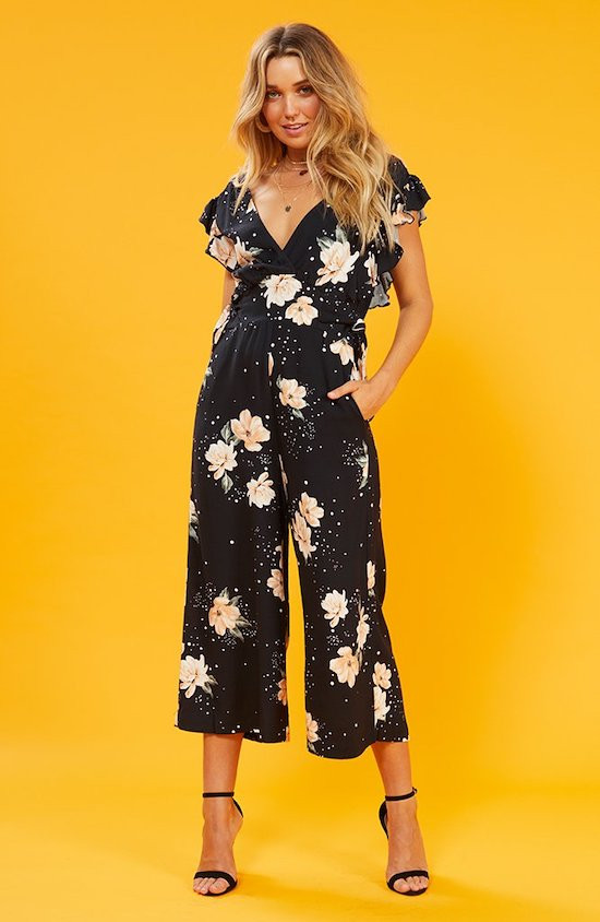 jumpsuit flower print