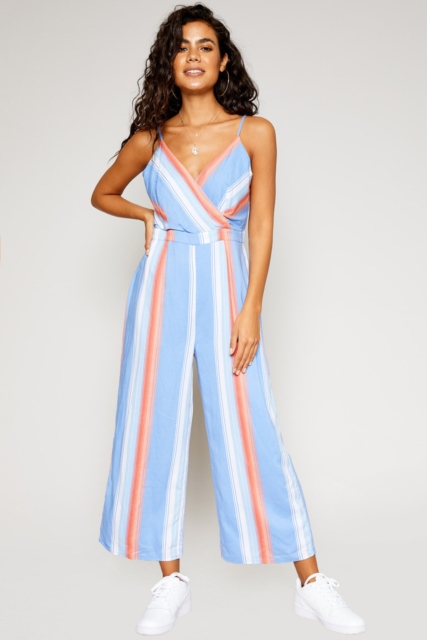 blue summer jumpsuit