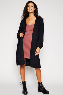 Maria Oversized Cardigan - Black