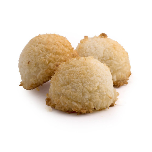Coconut macaroon. Shredded coconut cookie