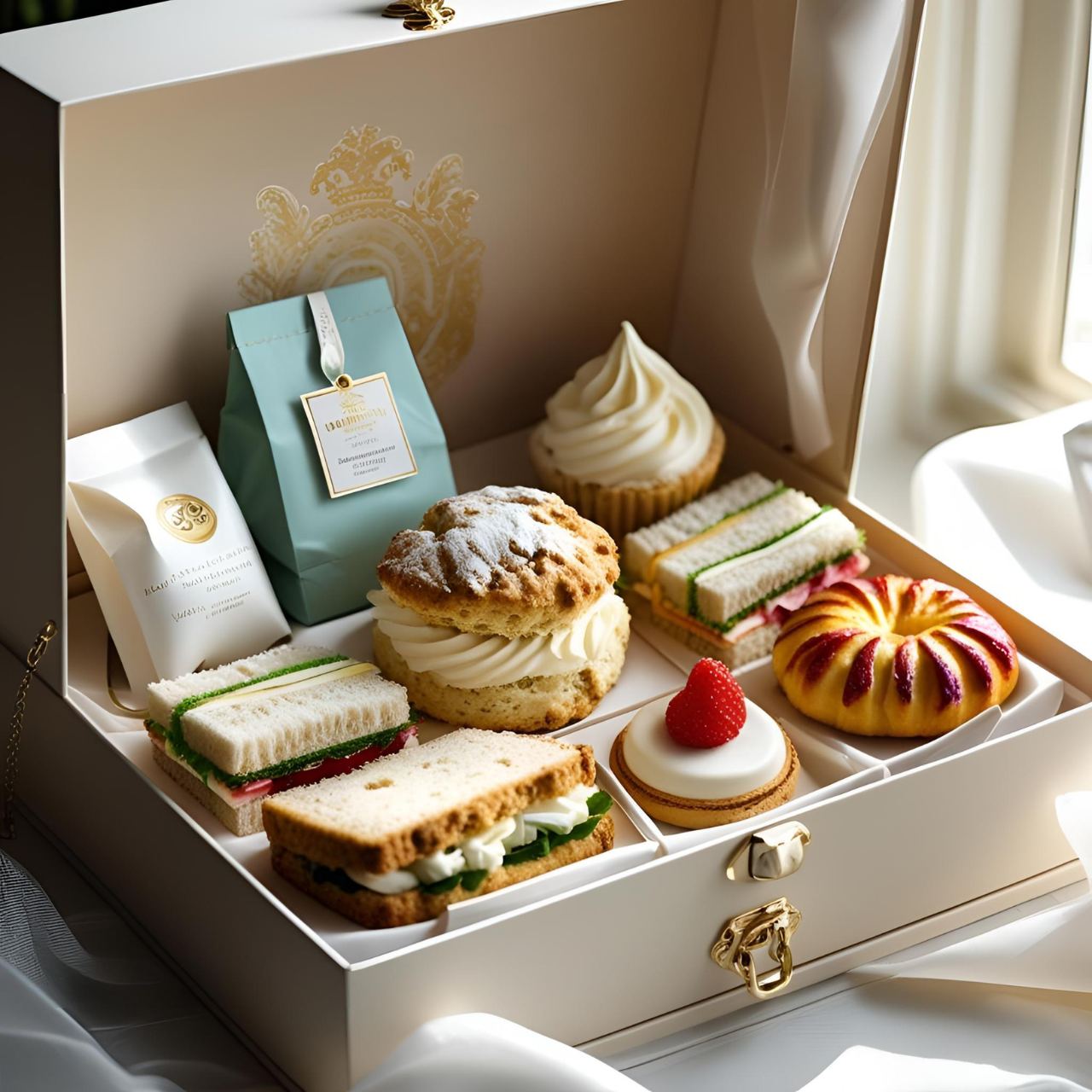 High tea with many options