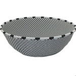African Zulu Telephone Wire Basket Large Wide Bowl #6