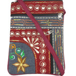 Cotton Embroidered Passport Bag Nepal #16