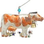 Handmade Metal Ornament Bonnie the Cow