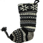 Wool Knit Christmas Stocking Nepal Striped 14