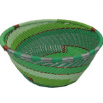 African Zulu Telephone Wire Basket Small Deep Bowl #6