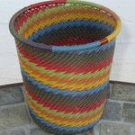 African Zulu Telephone Wire Basket Tall Cup #6 African Zulu Telephone Wire Basket Tall Cup #6