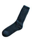 Alpaca Socks Solid Teal Blue Side View