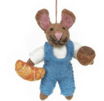 Felted Wool Ornament Martha Bunny