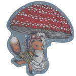 inyl Sticker Amanita Mushroom Fox