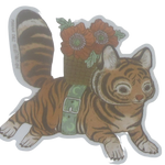 Vinyl Sticker Tiger Blossom