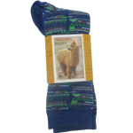 Alpaca Socks Mod Stripe Blue