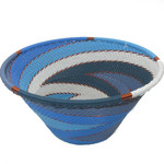 African Zulu Telephone Wire Basket Small Funnel Bowl #11