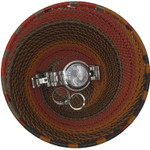 African Zulu Telephone Wire Basket Small Funnel Bowl Copprt