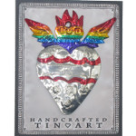 Handmade Tin Rainbow Heart with Packaging