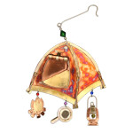 Handmade Metal Ornament Summertime Tent Handmade Metal Ornament Summertime Tent