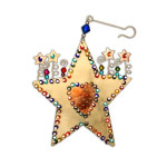 Handmade Metal Ornament Sparkle Star