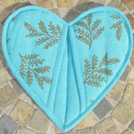 Heart Shaped Potholder with Pocket #11