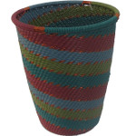 African Zulu Telephone Wire Basket Tall Cup #16