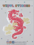 Vinyl Sticker Year Of The Dragon 2024 Red