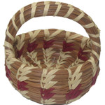 Pine Needle Tiny Handled Basket